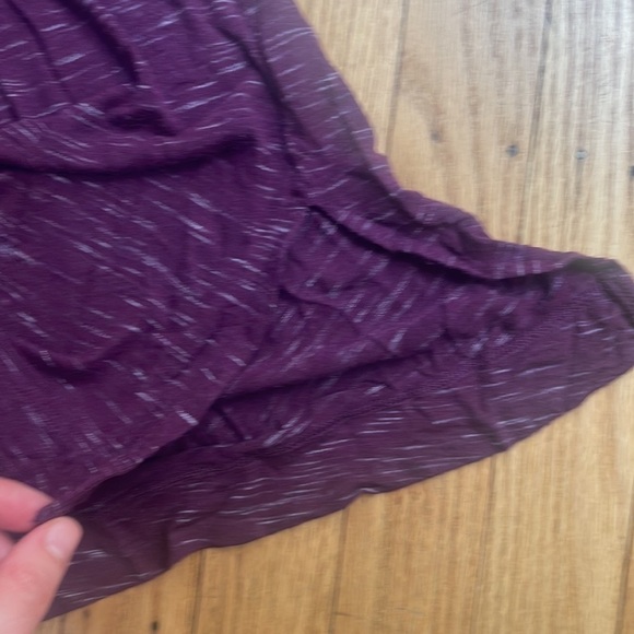 Hanes Purple Heathered Long Sleeve Tee Shirt L - Picture 5 of 6